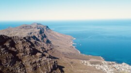 The view from the top of Table Mountain in Cape Town The view from the top of Table Mountain in Cape Town