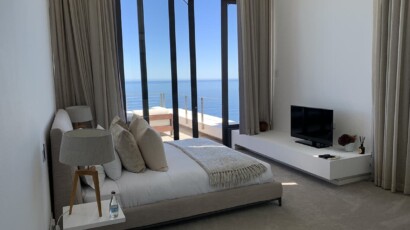 One of the guest bedrooms in the Pentagon Villa Cape Town One of the guest bedrooms in the Pentagon Villa Cape Town