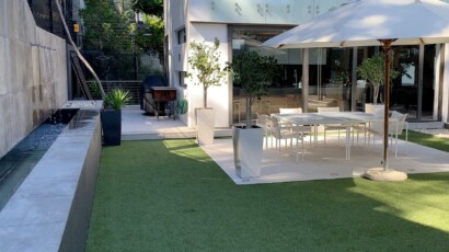 Private backyard garden Pentagon Villa Cape Town Private backyard garden